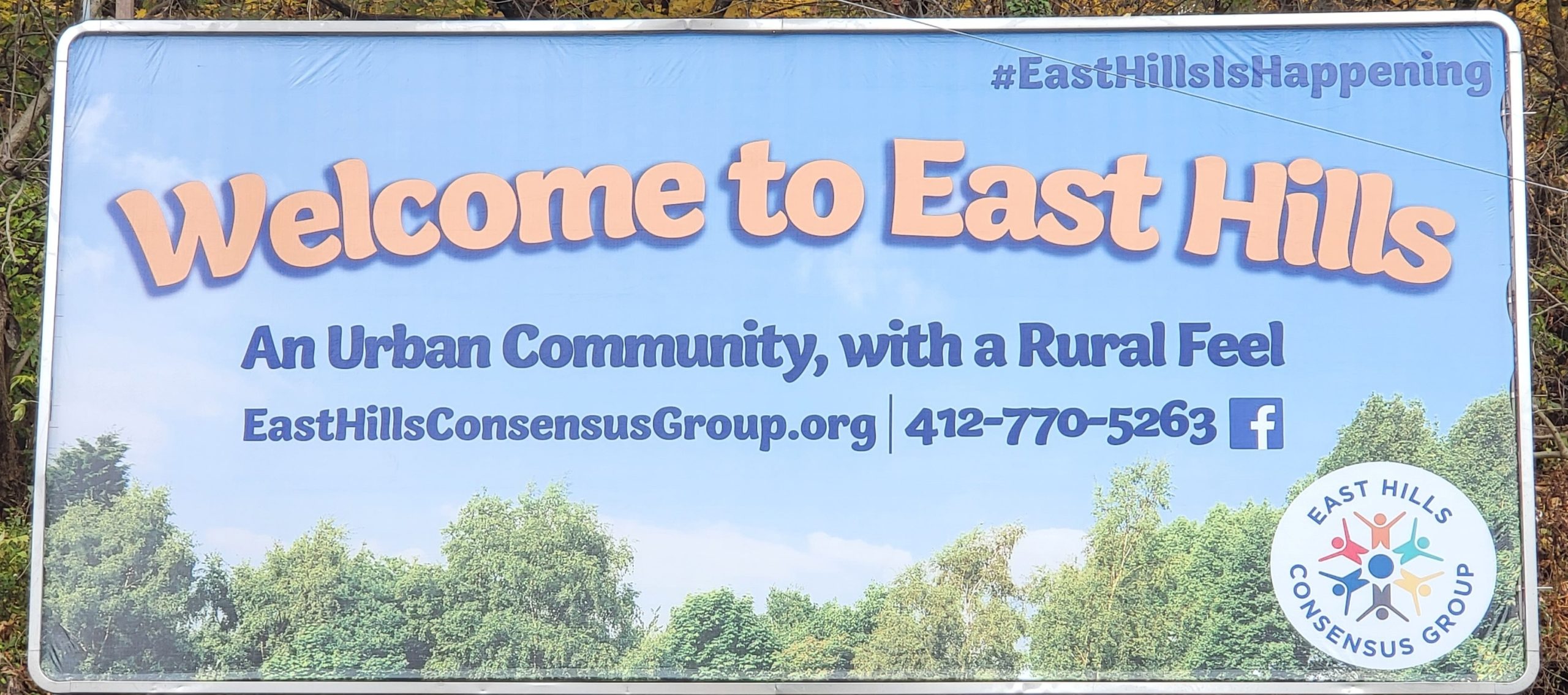 Photo of banner for East Hills Consensus Group